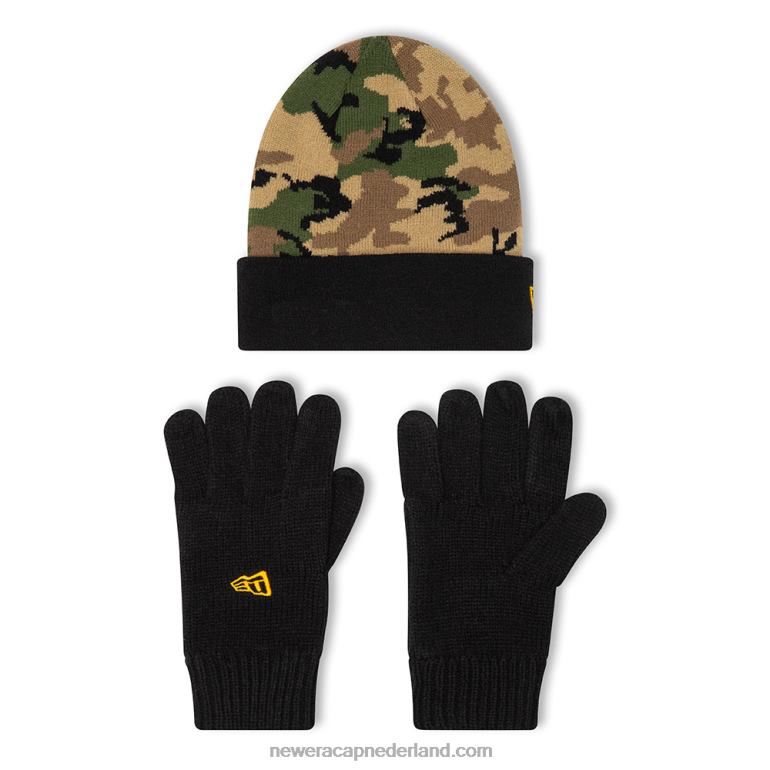 New Era set met camouflagehandschoenen en mutsen voor kinderen 0J2843223