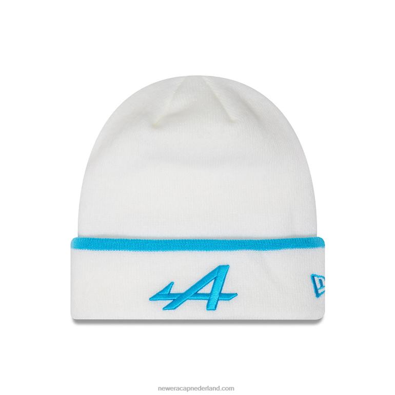 New Era Alpine streep manchet witte muts 0J2842398