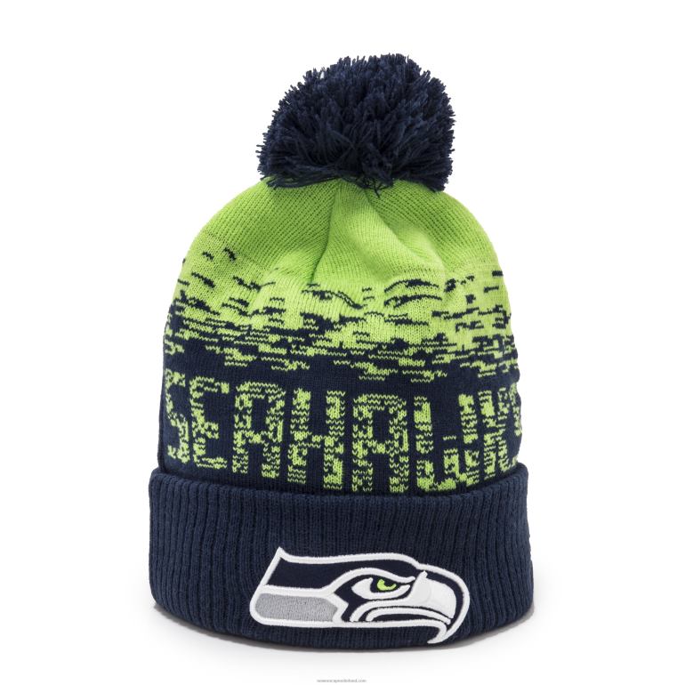 New Era Seattle Seahawks marine ombre sport beanie muts 0J2842377