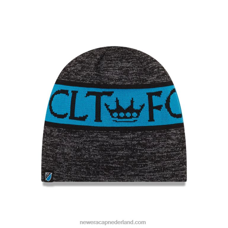 New Era charlotte fc mls aftrap zwarte beanie muts 0J2842356