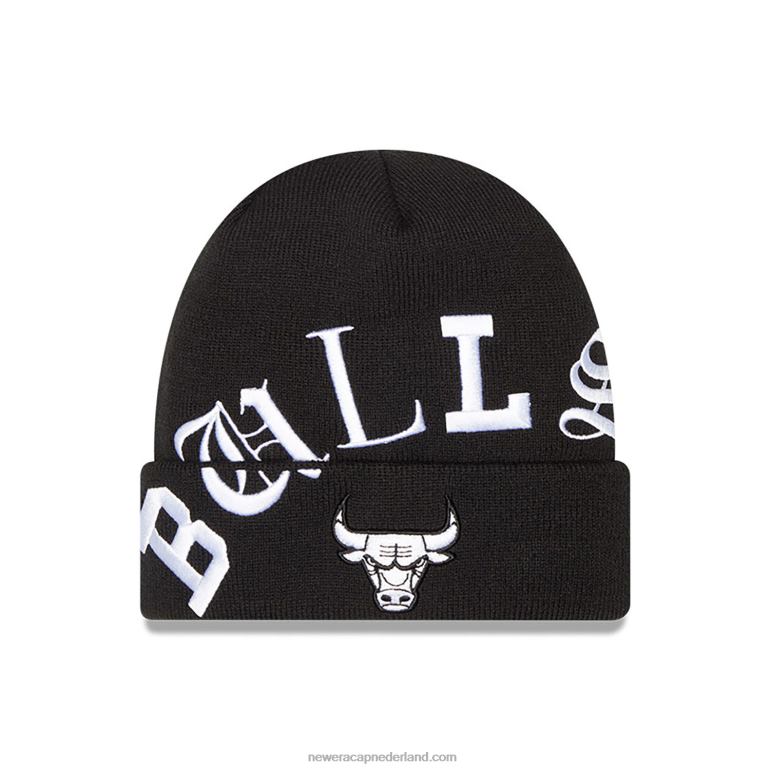 New Era chicago bulls blackletter zwart gebreid 0J2842552