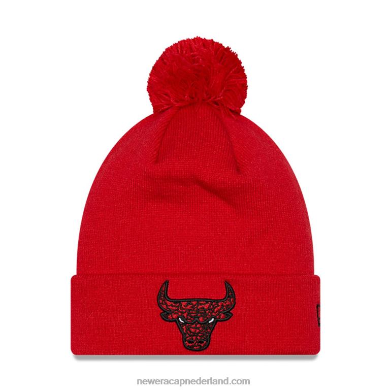 New Era chicago bulls infill rode muts met pompon 0J2842355