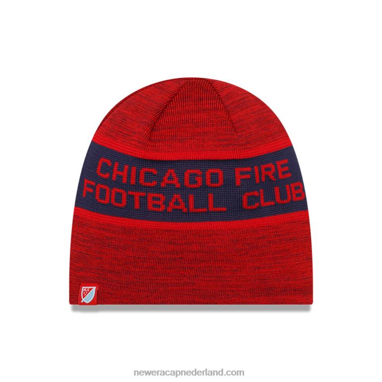 New Era chicago fire mls aftrap rode beanie muts 0J2842366