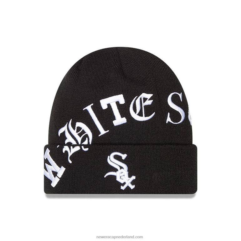 New Era chicago white sox blackletter zwart gebreid 0J2842330