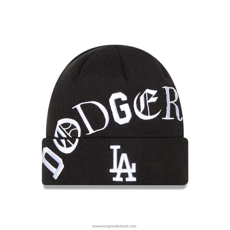 New Era la dodgers blackletter zwart gebreid 0J2842543