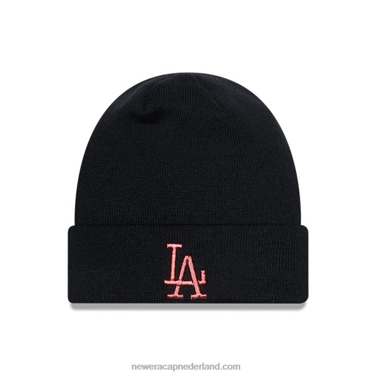 New Era la dodgers metallic marineblauwe beanie voor dames 0J2842537