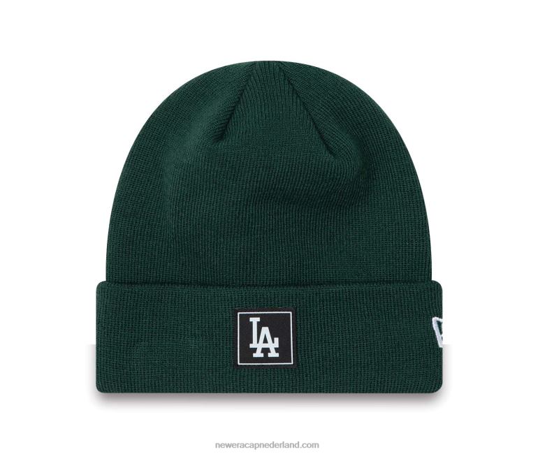 New Era la dodgers team cuff donkergroene beanie muts 0J2842481