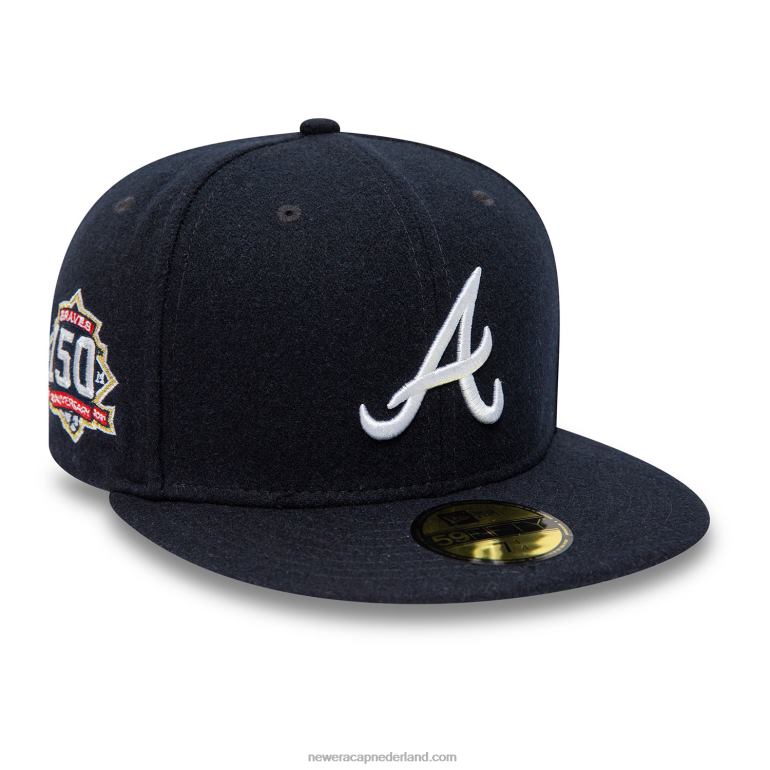 New Era Atlanta Braves Anniversary Wool Navy 59fifty fitted cap 0J28482