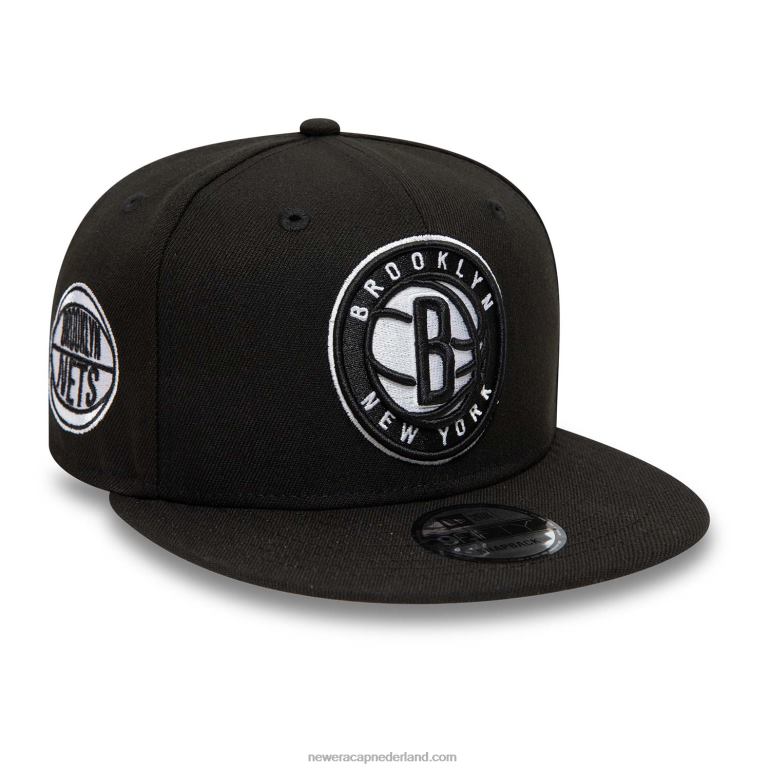 New Era Brooklyn Nets zwarte 9fifty snapback pet 0J2842035