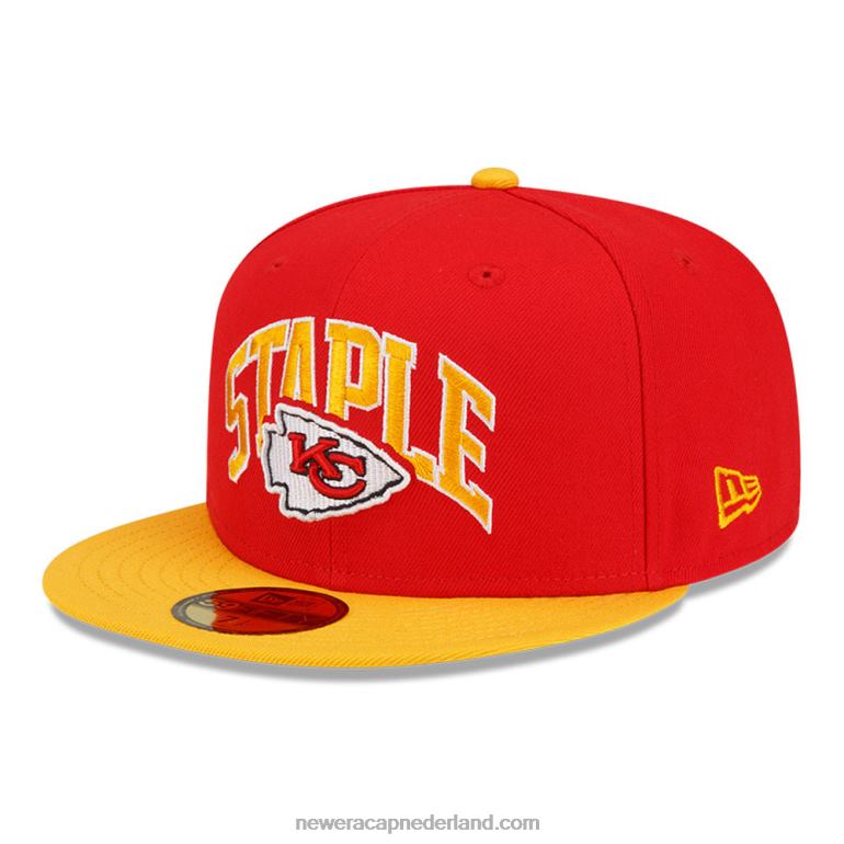 New Era Kansas City Chiefs x Staple Red 59fifty pet 0J284423