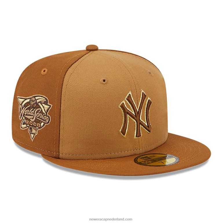 New Era New York Yankees driekleurige bruine 59fifty pet 0J2841396