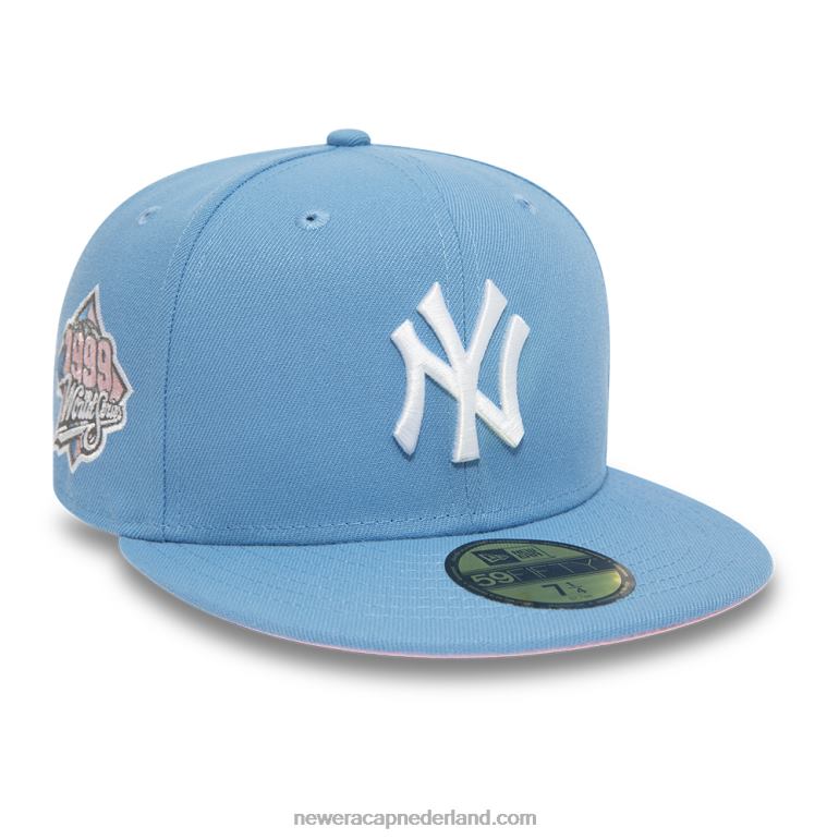 New Era New York Yankees pastelblauwe 59fifty pet 0J2841351