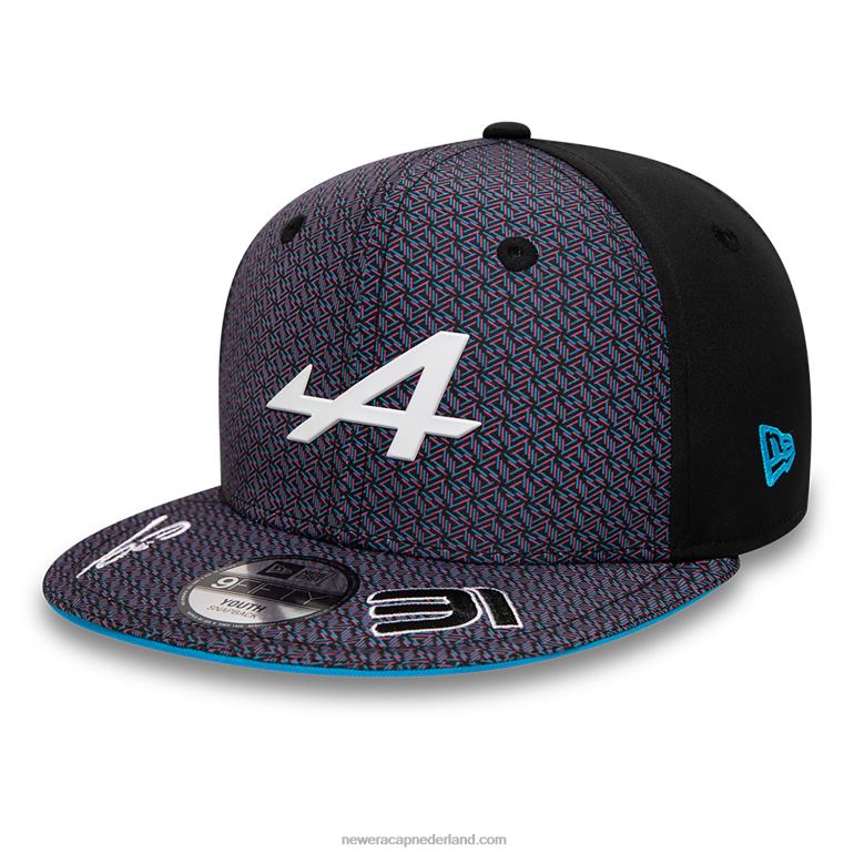 New Era alpine kids esteban ocon zwarte 9fifty snapback pet 0J2841921