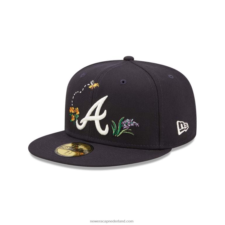 New Era atlanta braves aquarel bloemen marine 59fifty cap 0J284715