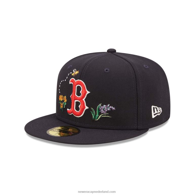 New Era boston red sox aquarel bloemen marine 59fifty cap 0J284835