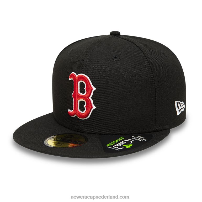 New Era boston red sox repreve zwarte 59fifty cap 0J284879