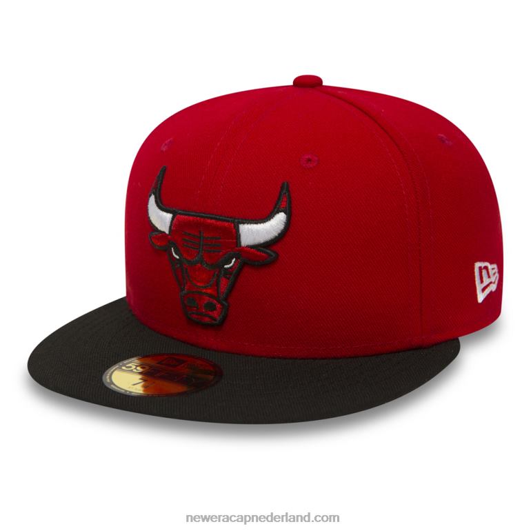 New Era chicago bulls essentiële rode 59fifty pet 0J284551