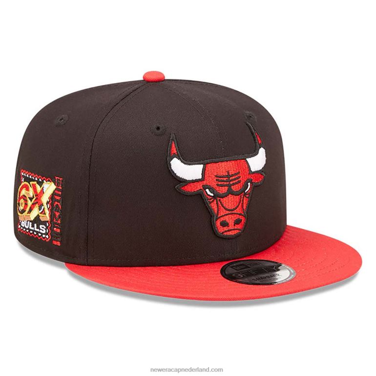 New Era chicago bulls team patch zwarte 9fifty snapback pet 0J2842085