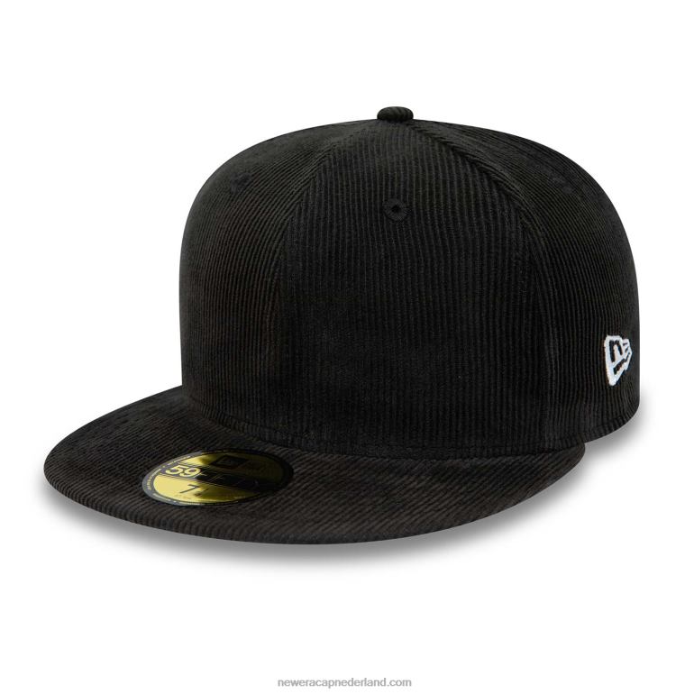 New Era koord zwart 59fifty getailleerde pet 0J284150