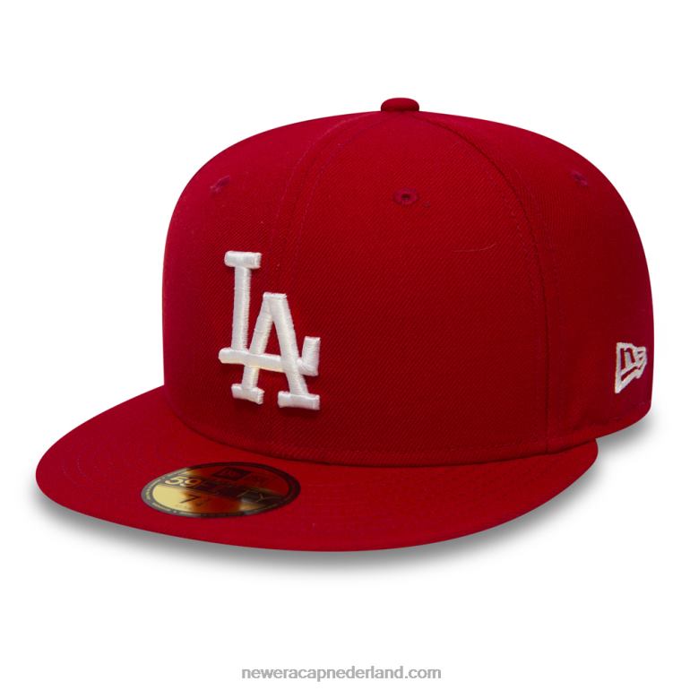 New Era la dodgers essentiële rode 59fifty pet 0J284248