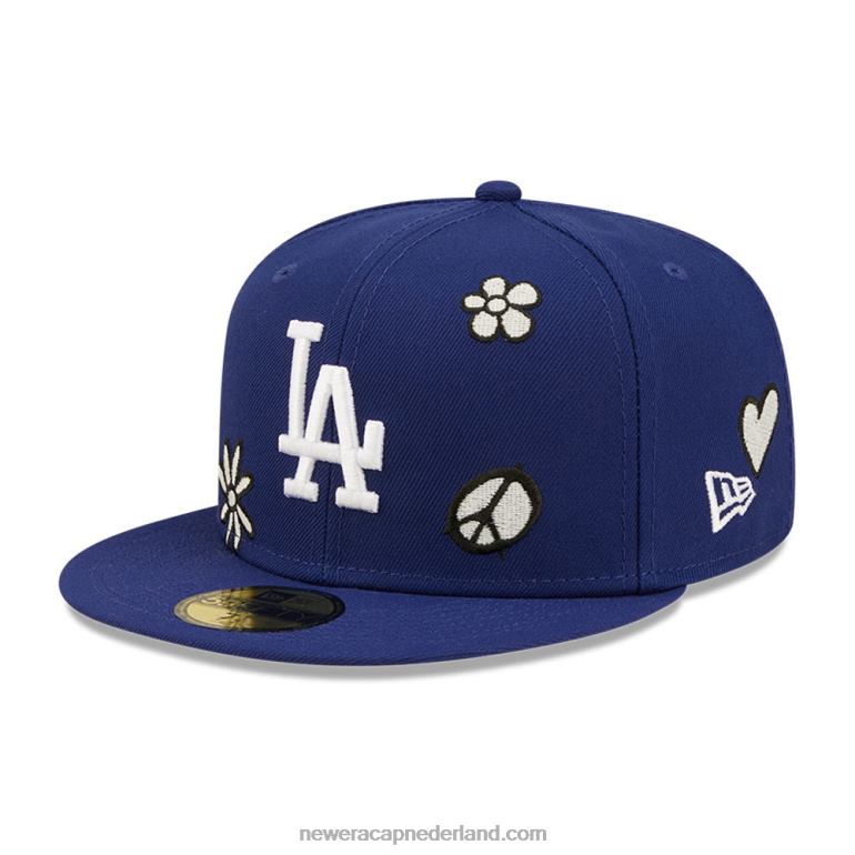 New Era la dodgers mlb zonlicht pop donkerblauw 59fifty pet 0J2841086