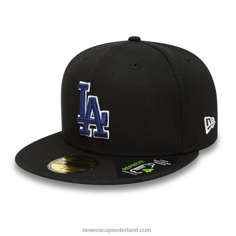 New Era la dodgers repreve zwarte 59fifty cap 0J284699