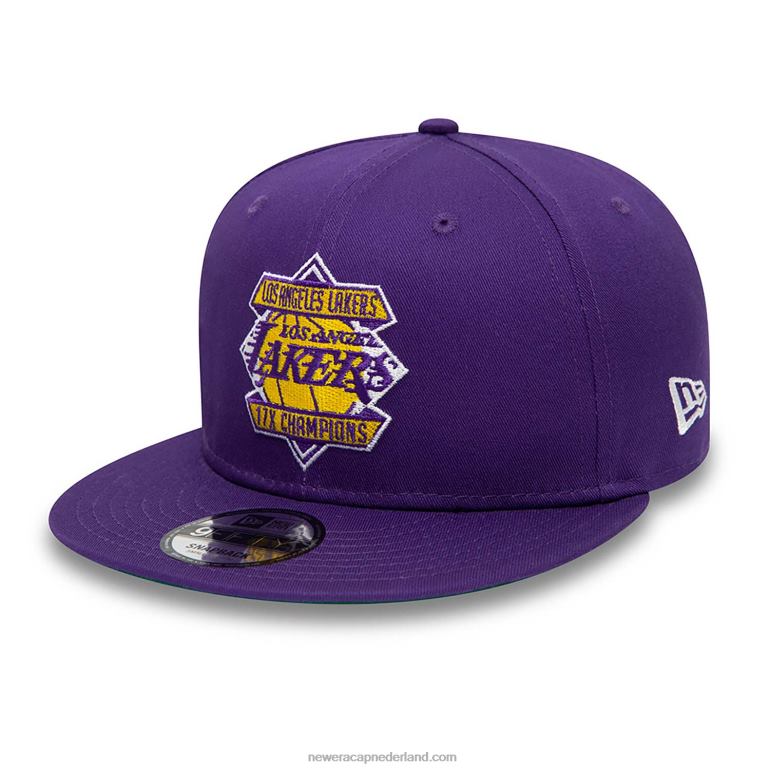 New Era la lakers diamond patch paarse 9fifty snapback pet 0J2841879