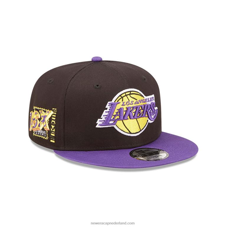 New Era la lakers team patch zwarte 9fifty snapback pet 0J2842111