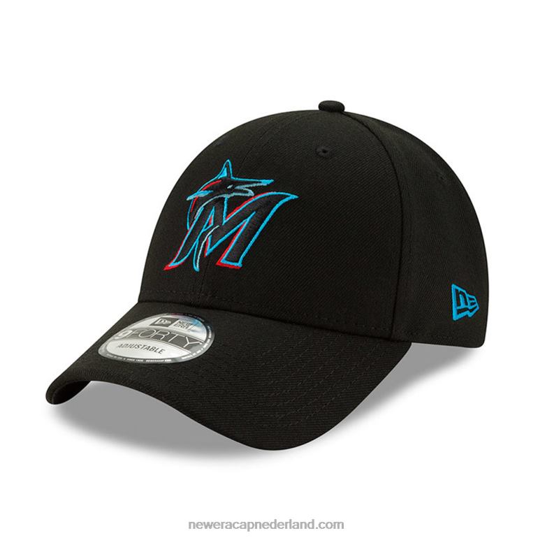 New Era miami marlins league zwarte 9forty cap 0J2841656