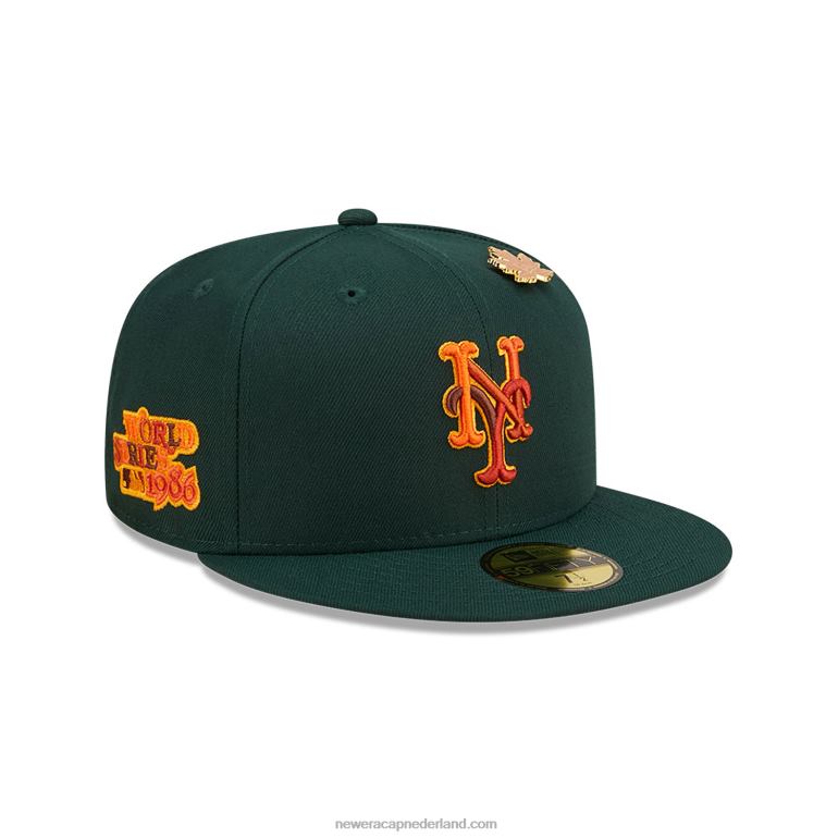 New Era new york mets lommerrijke donkergroene 59fifty pet 0J284833