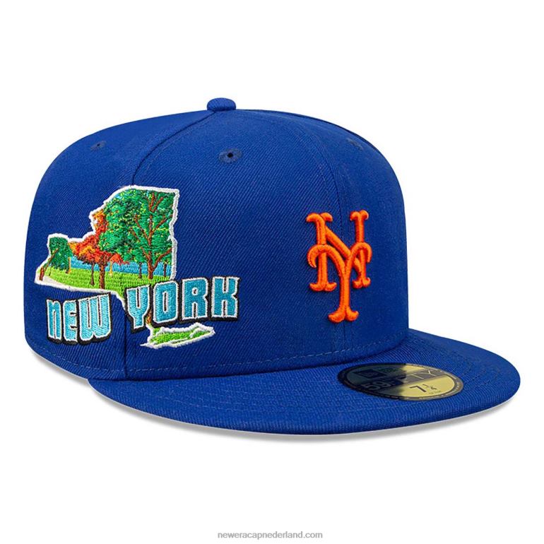 New Era new york mets stateview blauwe 59fifty pet 0J2841226