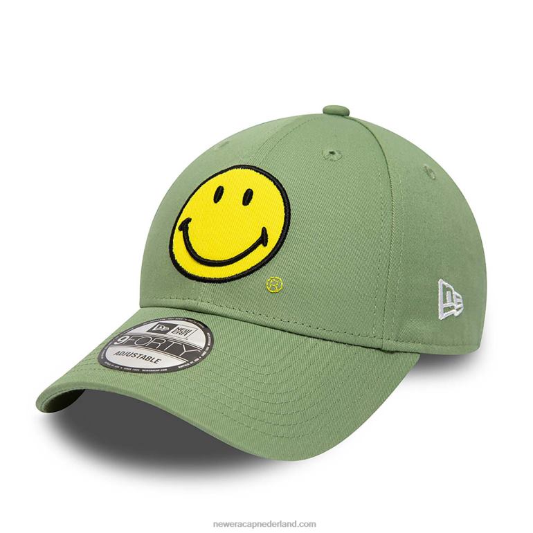 New Era smiley logo medium groen 9forty verstelbare pet 0J2841607