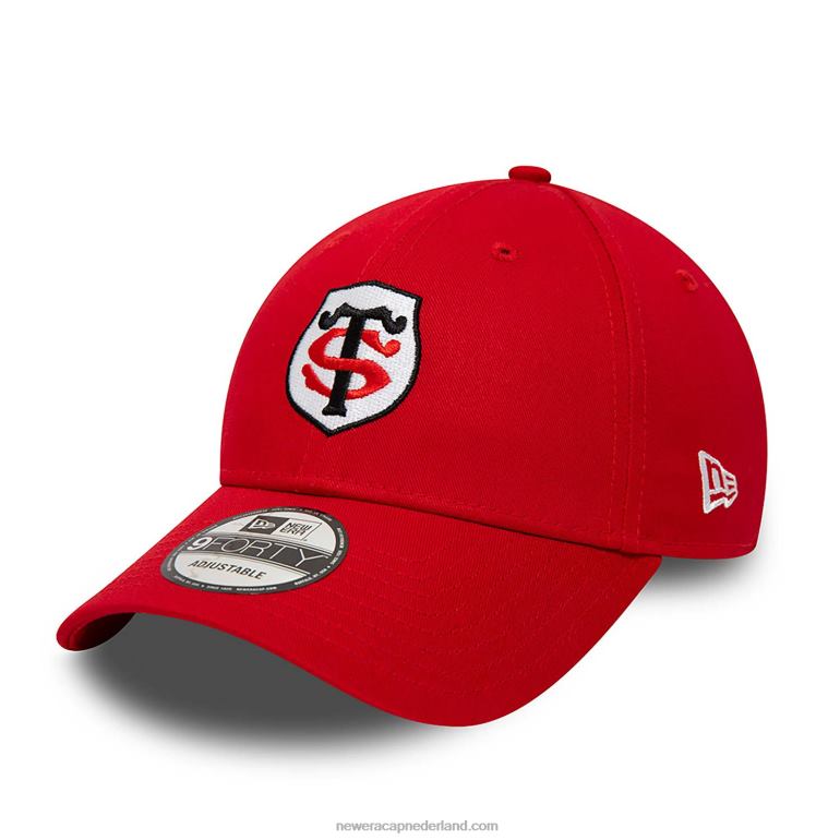 New Era stade toulousain teamlogo rood 9forty verstelbare pet 0J2841634