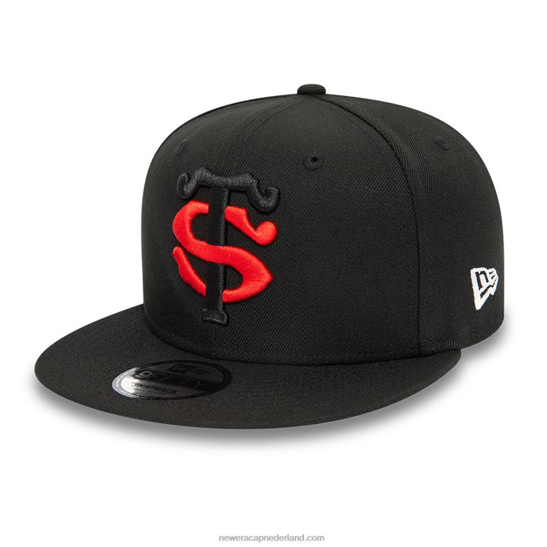 New Era stade toulousain tweekleurige zwarte 9fifty snapback pet 0J2841893