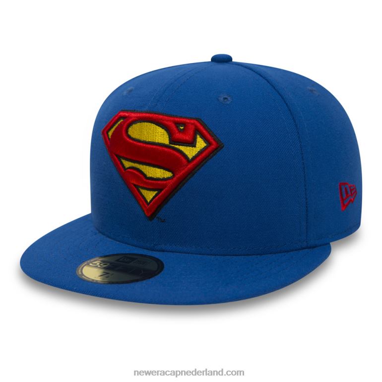 New Era superman karakter essentiële blauwe 59fifty pet 0J2841387