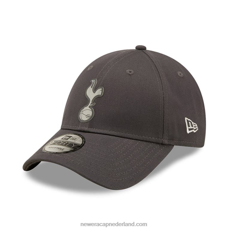 New Era tottenham hotspur reflecterende grijze 9forty verstelbare pet 0J2841520