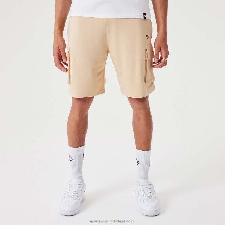 New Era essentiële lichtbeige cargoshort 0J2842648