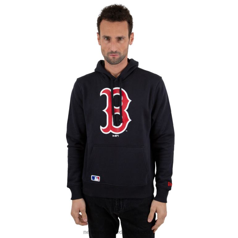 New Era Boston Red Sox mlb teamlogo marineblauwe hoodie 0J2842684