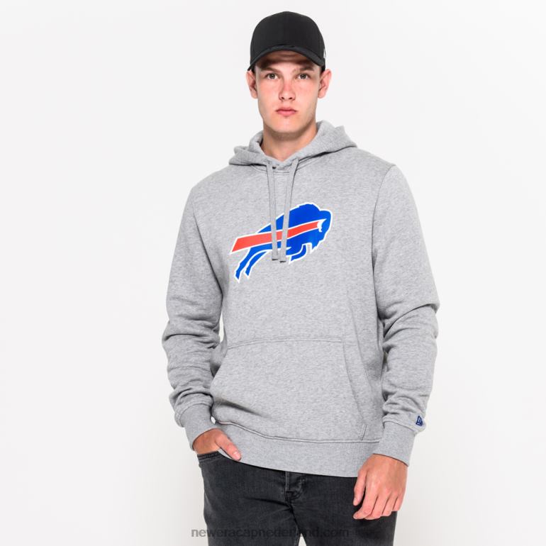 New Era Buffalo Bills pullover team logo grijze hoodie 0J2842732