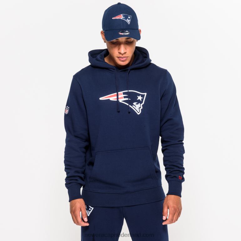 New Era New England Patriots teamlogo blauwe hoodie 0J2842693