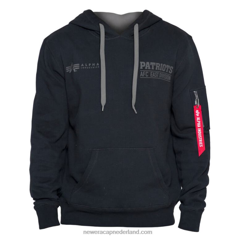 New Era New England Patriots x Alpha Industries zwarte hoodie 0J2842793