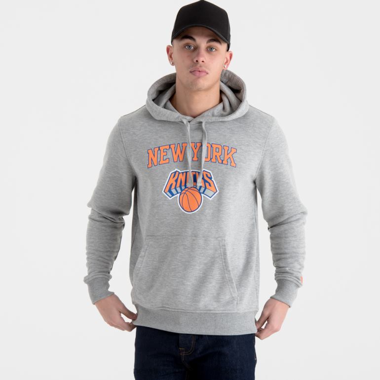 New Era New York Knicks team logo grijze hoodie 0J2842686