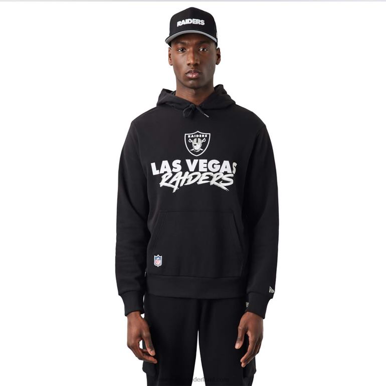 New Era las vegas raiders nfl script zwarte hoodie 0J2842755