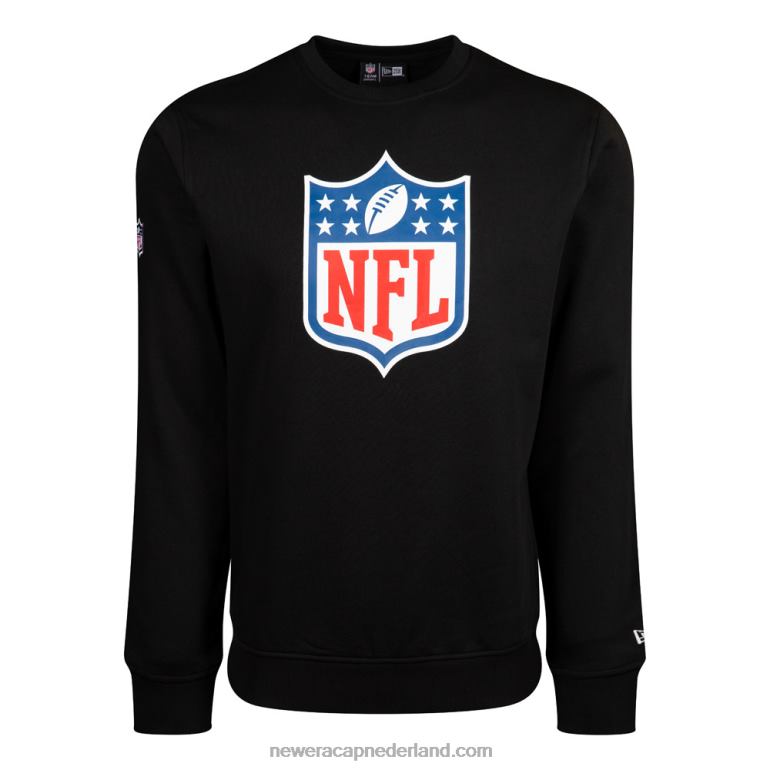 New Era nfl logo zwart sweatshirt met ronde hals 0J2842668