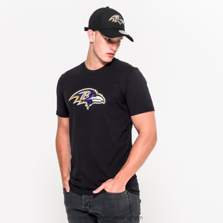 New Era Baltimore Ravens team logo zwart t-shirt 0J2842953