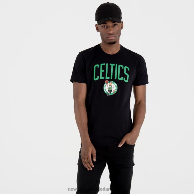 New Era Boston Celtics teamlogo zwart t-shirt 0J2843145