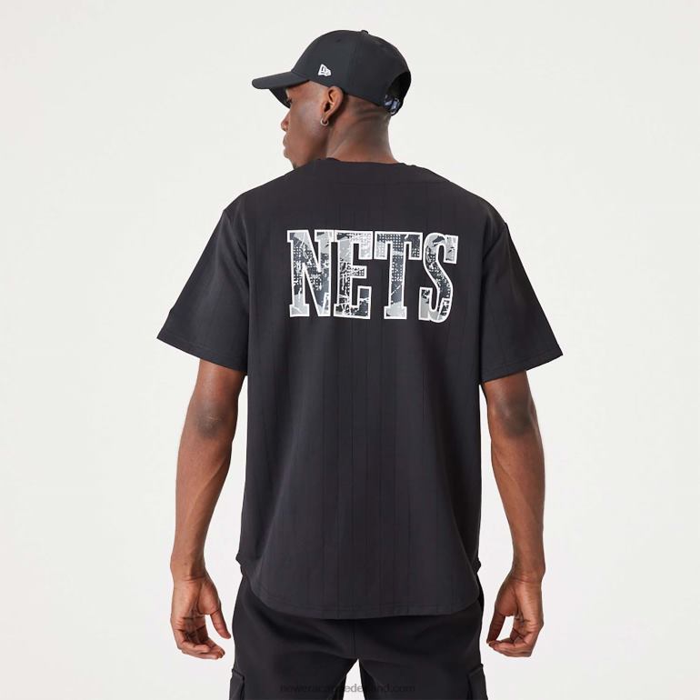 New Era Brooklyn Nets nba infill teamlogo zwarte jersey 0J2842928