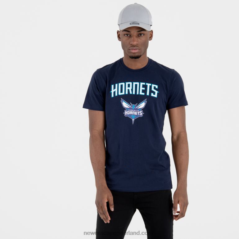 New Era charlotte hornets teamlogo marineblauw t-shirt 0J2843133