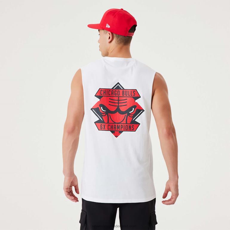 New Era chicago bulls nba kampioenschap witte tanktop 0J2843067