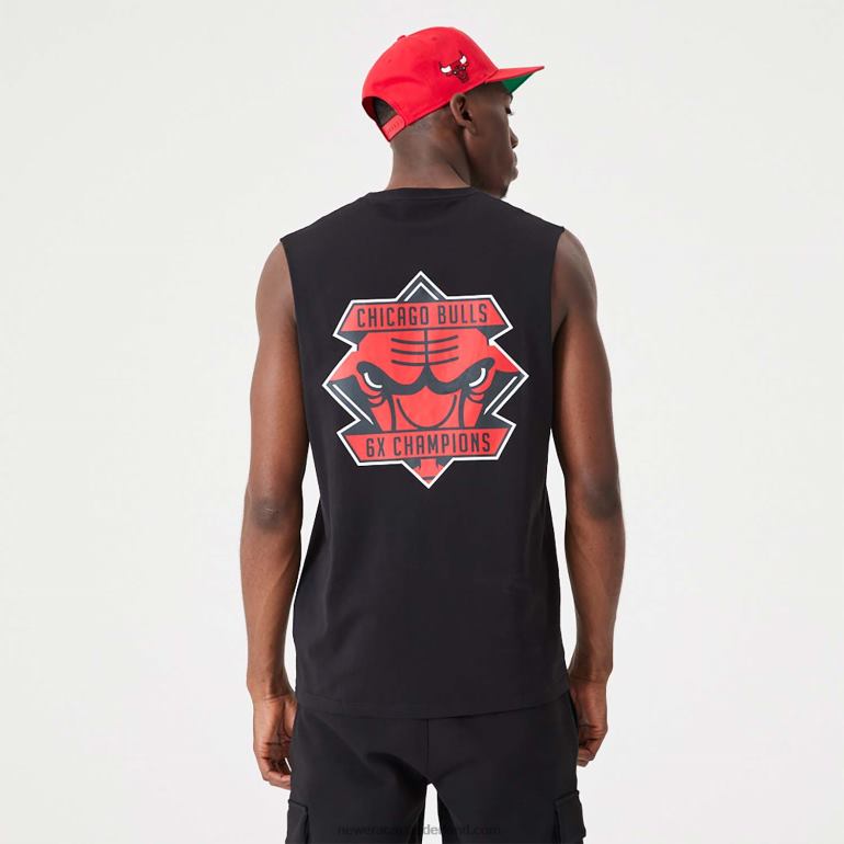 New Era chicago bulls nba kampioenschap zwarte tanktop 0J2842956